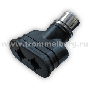 Насадка CA076200100 неопреновая сдвоенная 200x100 мм (под шланг D75 мм)