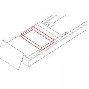 N635-4,5#PADBLCK Заглушки под выемки для поворотных кругов 330мм*552мм*58мм для N634-4,5 и N635-4,5
