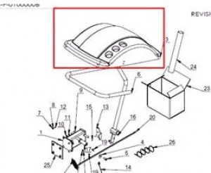 TB-F-0100003 Кожух TB-F-0100003 (5508048) защитный пластиковый 4524E