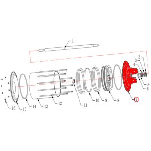 Крышка цилиндра отжима верхняя V324, V426, V426R (MM26001064683)
